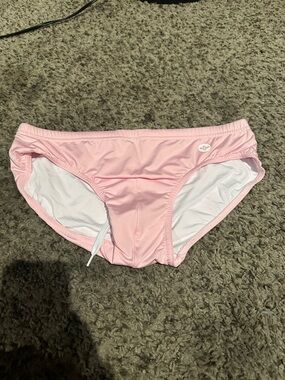 Men's Light Pink Swim Trunks by Aronik